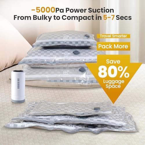 Vacuum Storage Bags with Pump, 21PCS Space Saver Bags for Clothing Travel - Image 4