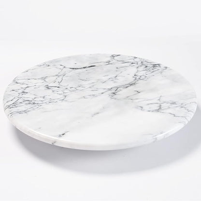 jalz jalz 12'' Marble Lazy Susan for Countertop Kitchen Turntable Storage Turner countertop Organizer Convenient Serving Rotation Spinning Tabletop Organizer Swiveling Serving Tray Revolving Platter