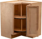 Quicklock RTA (Ready-to-Assemble) | Base Kitchen Cabinets - Shaker Style | Made in America (Raw Hickory, 18" D x 30" W x 34.5" H Lazy Susan)