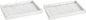 Juvale Large Marble Vanity Tray - Jewelry & Cosmetic Organizer with Drawer Organizer - Bathroom Display with Soap Tray - Home Accent Piece with Marble Decor - 11.7 x 7.7 x 1.1 in White (Pack of 2)