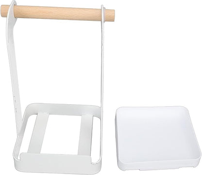 TOPINCN Pot Lid Holder, Multifunctional Pot Lid Ladle Holder Stand Kitchen Cookware Organizer Rack Spoon Rest Stand Cooking Utensil Rest, Cutting Board Rest Kitchen Utensils Drip Tray