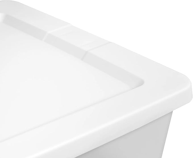 Storage Bin 90 Quart 2-Pack, Clear Plastic Stackable Storage Box with Lid, Storage Containers for Closet, Toy & Food, Moving Bin & Totes, Organization Packing Box