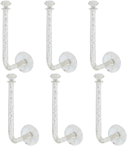 Veemoon 6Pcs Hairband Storage Hooks Wall-Mounted Hair Tie Organizer and Stylish Hair Ring Display for Boy Girl Accessories Holder for Scrunchies and Jewelry