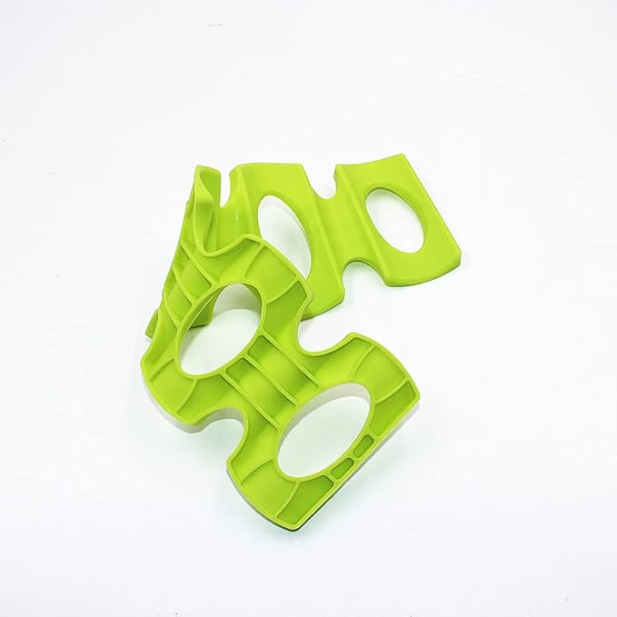 Mobestech Beverage Refrigerators 2pcs Fridge Silicone Beer Can Organizer Wine Bottle Stacker Refrigerator Space Saver Drink Holder Rack for Home Party Bar Green Red Silicone Holders