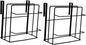 Cabilock 2pcs Door Organizer Kitchen Cabinet Door Storage Bar Organizer Cabinet Space Cutting Board Holder