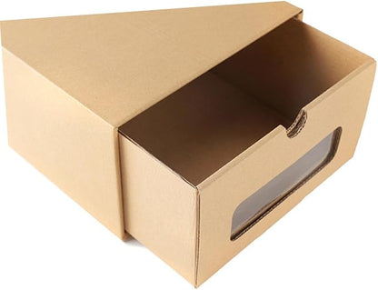 Foldable Drawer Type Shoe Storage Box Thickened Cowhide Paper Organizer for Women High Heels Stackable and Easy Access for Home Shoe Organization