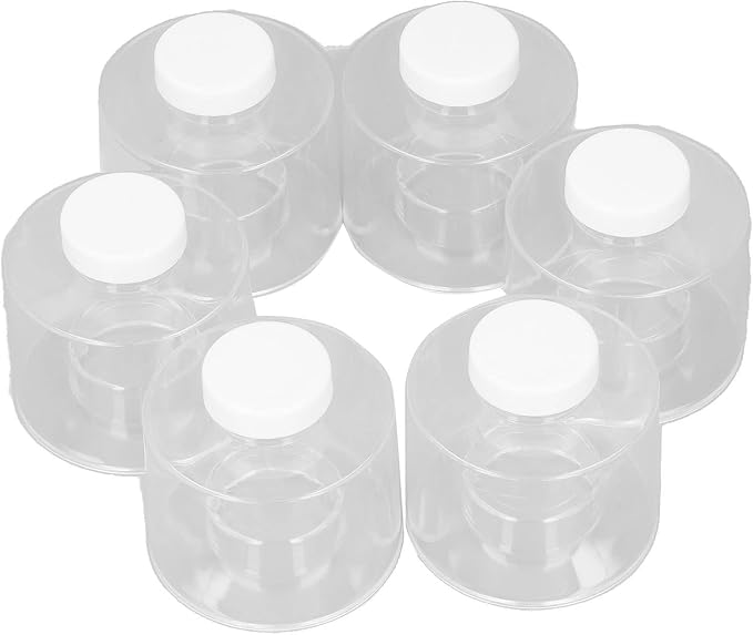 6 Pcs Stackable Tower Transparent Pot Seasoning Bottle Kitchen Storage