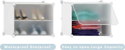 Shoe Storage,24 Pairs Rack Organizer for Closet Cabinet with Door Shelves Closet,Entryway,Hallway,Bedroom