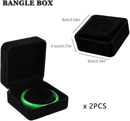 10 Pack Velvet Jewelry Gift Boxes for Bracelet Necklace Pendant Ring Earring Display Case Jewelry Box Storage Organizer Holder for Wedding