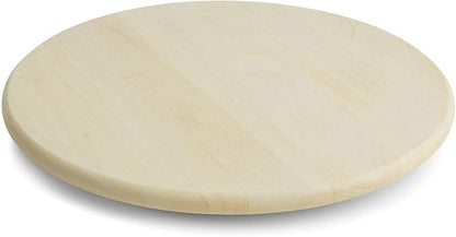 Woodard & Charles Round Lazy Susan Turntable with Stainless Steel Ball Bearing Mechanism (Whitewash)
