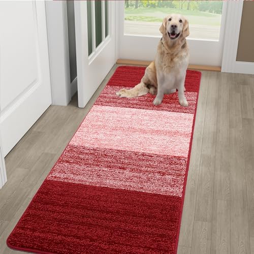 Kitinjoy Indoor Outdoor Door Mat, 59x20 Non-Slip Dirt Trapper Doormats by Kitinjoy