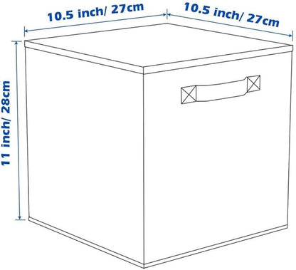 ShellKingdom Storage Bins, Foldable Fabric Storage Cubes And Cloth Storage Organizer Drawer with Metal Handle For Closet And Toys Storage, 11 X 10.5 X 10.5 INCH, 2 Pack (Lavender)