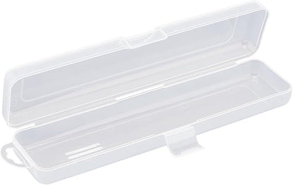 Transparent Tableware Storage Case, Portable Flatware Utensil Box, Clear Cutlery Organziers Container for Travel Camping Picnic (7.8 x 1.8 x 1.1 inch)