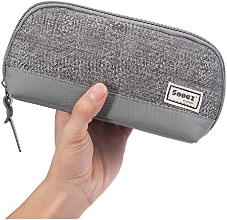 Sooez Wide-Opening Pencil Pen Case, Lightweight Spacious Pencil Bag Pouch by Sooez