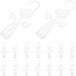 SOLUSTRE 20pcs Plastic Shoe Hooks Slippers Storage Rack Wall-mounted Shoe Hanging Organizer Drying Hanger for Home and Closet
