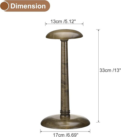 uxcell Hat Rack Stand and Tabletop Wig Display Stand with Dome Design 13 Inch Height for Baseball Caps, Fedora, Wigs, Coffee