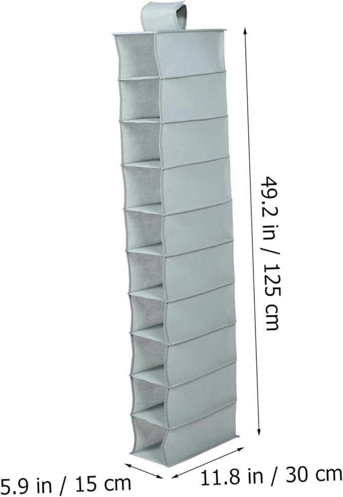 Multi-layer Foldable Shoe Rack Organizer for Closet Compact Hanging Storage Bag for Bedroom Living Room Bathroom and Laundry Room Space-saving Design for Easy Access
