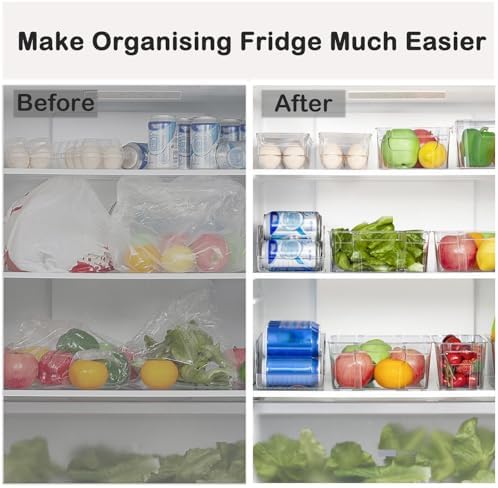 1 Pack Storage Organizer Bins, Plastic Bins Desk Organizer Containers with 4 Slots for Pantry, Kitchen, Fridge, Cabinet Packets, Snacks, Shelves, Pouches, Spice Packets - Image 3