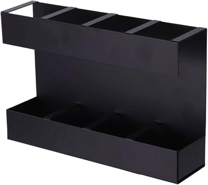 Wall Mounted Metal Straw Storage Organiser for Kitchen Restaurant Hotel Cabinet Door Space Saving Chopstick Dispenser