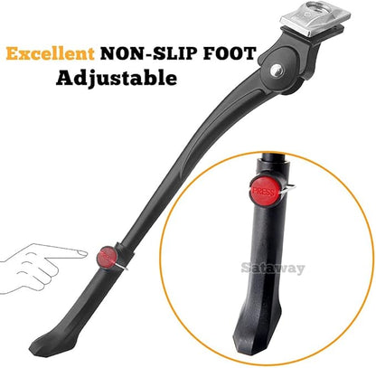 Sataway Center Mount Bike Kickstand Adjustable Bicycle Kick Stand for 26”-29” Mountain Sport Bike