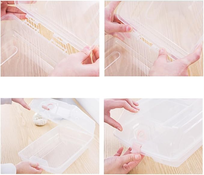 PRETYZOOM Large Transparent Flip Shoe Box Storage Container Stackable Thickened Plastic Organizer for Men and Women Sneakers and Boots 14.57 X 8.66 X 5.11 Inches