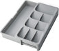 Expandable Silverware Drawer Organizer Tray, Adjustable Utensil Holder for Kitchen Drawers, BPA-Free Plastic Cutlery and Flatware Storage Divider