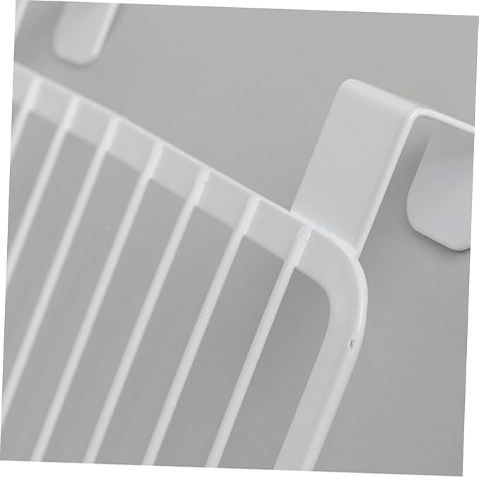 Over the Cabinet Door Hanging Basket Organizer Nail Kitchen Storage for Condiments Strong Bearing Capacity Fits Cabinets Up to Thick for Bathroom and Office Use