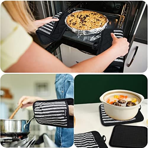 Alselo Silicone Pot Holders Set of 3 Heat Resistant & Non Slip Potholders - Image 5