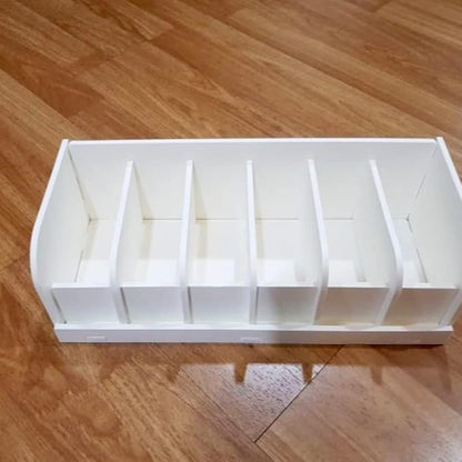 Wooden Belt Organizer, Belt Storage Holder, Belt Container, Belt Display Case Box Organizer for Retail Store 6 Grids Belt Rack (6 Grids)
