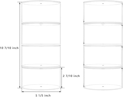 NIUBEE Belt Organizer, Acrylic 8 Layers Belt Case Storage Holder and Display for Accessories like Jewelry,Watch,Bracelets