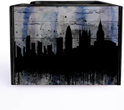 Bar Caddy - City Scene Design - 3 Compartment Caddy