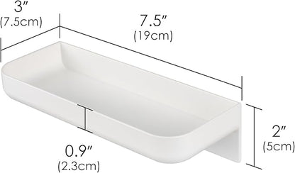 Glasses Holder Wall Mounted, Self Adhesive Eyeglasses Storage Box, Sunglasses Organizer Holder for Bathroom Bedroom, Foyer (White)