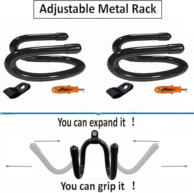 AUXPhome Hard Hat Rack Hard Hat Holder Storage Hanger Hard Hat Wall Mount Hard Hat Organizer Hard Hat Display - No Hard Hat -2/PK - Screws Included - Easy to Install,Bendable