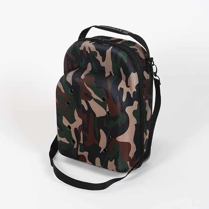 Hat Travel Case Baseball Cap Carrier for 6 Hats Storage with Handle & Adjustable Shoulder Strap for Travel Closet