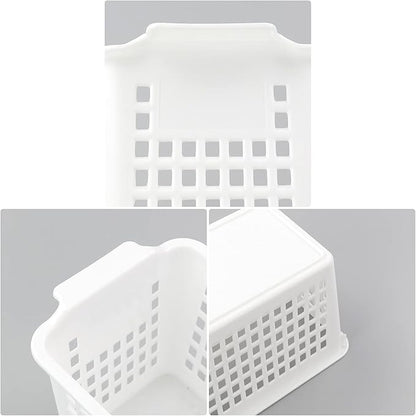 6-Pack Plastic Office Desktop Trays Basket Storage, White, F