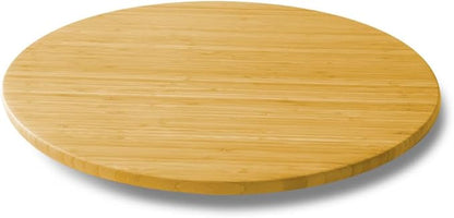 20 Inch Extra Large Bamboo Lazy Susan Turntable - 50 cm (19.7 Inch) Round Rotating Serving Tray for Kitchen, Dining Table & Parties (Bamboo, 20 Inch)