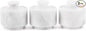 MARBLOUS KRAFTS Set of 3 Marble Salt Cellars with Lids 3" Inch White Salt Holders for Kitchen, Dining, Spices, or Gifts, Modern, Practical Storage for Salt & Spices in Any Kitchen or Dining Room.