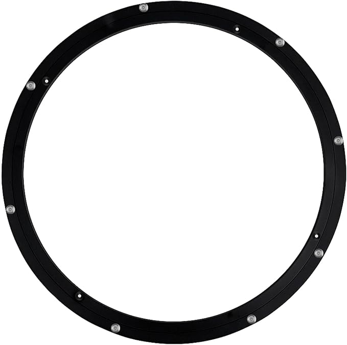 TamBee 24 Inch Lazy Susan Hardware 600 lbs Load Capacity Heavy Duty Turntable Bearing Large Lazy Susan Parts Kit Rotating Ring Mechanism for Dining Tables, Woodworking(Base Only, Black)