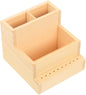 Nail Drill Bits Holder Wooden 10 Holes Manicure Bit Display Stand Nail Art Polishing Grinding Drill Bit Organizer for Makeup Organizer Drill Bit Log Small Pencil Holder Office