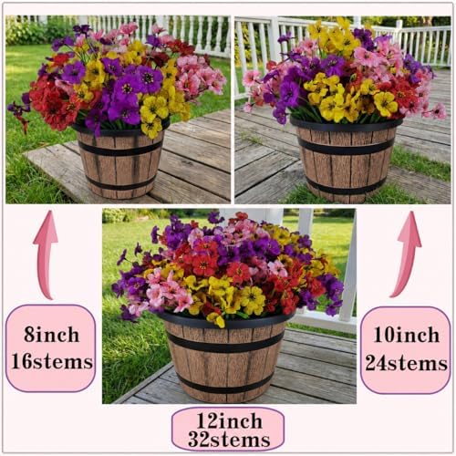 Geegoods Artificial Flowers for Outdoors, 6-Color Mixed Mums - Image 7