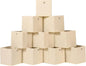 Foldable Storage Cubes Bins ,11 Inch Cloth Storage Cube Fabric Storage Box Cubes Organizer Baskets with Dual Handles for Home Organizer Set of 10 (Creamy-White)