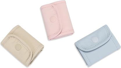GIVLEFLY 3PCS Ultra Slim Mini Travel Organizer, Micro Jewelry & SD Card Case (SD/TF), Waterproof Nylon Tiny Pouch for Rings, Earrings, Gym, Travel & Photography