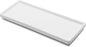 9.2" Porcelain Small Bathroom Tray, Ceramic Countertop and Vanity Tray for Cosmetics, Perfume, Jewelry, Candle - Kitchen Soap Tray for Kitchen Counter (White)