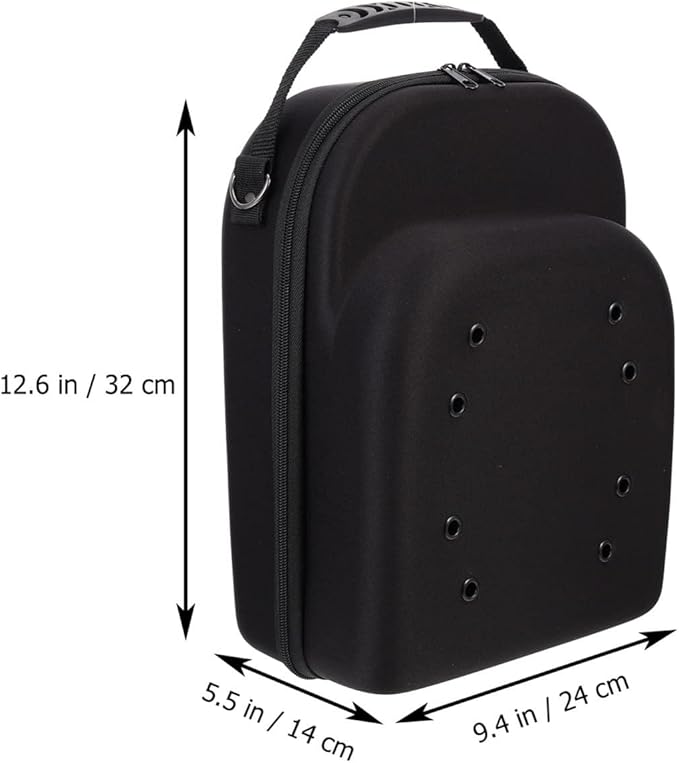 Zerodeko Hat Rack Baseball Caps Carrier Case Baseball Hat Case Travel Cap Carrier Case Holder Hat Storage Organizer Bag for Travel Black Hat Container Baseball Cap