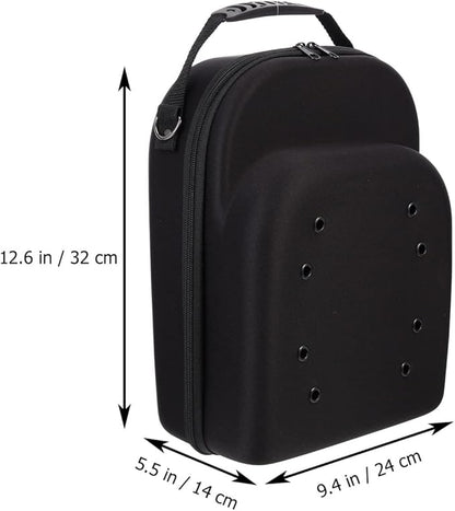 Zerodeko Hat Rack Baseball Caps Carrier Case Baseball Hat Case Travel Cap Carrier Case Holder Hat Storage Organizer Bag for Travel Black Hat Container Baseball Cap