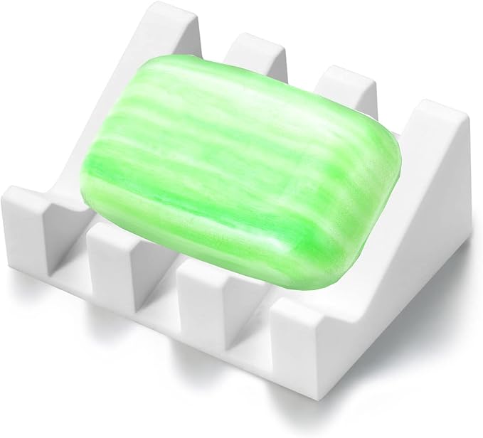 Soap Dish, Bar Soap Holder for Shower for Bathroom, Kitchen, Bathtub, Easy to Clean, Keep Soap Dry, Extend Soap Life