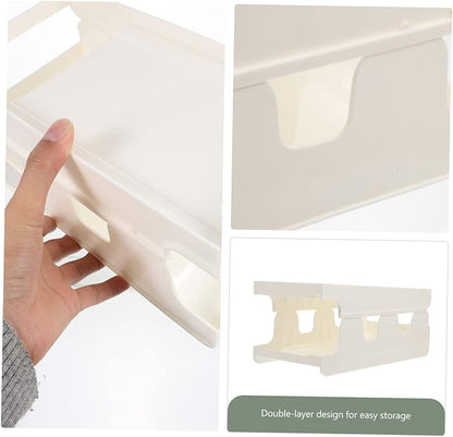 Beverage Can Organizer Double-layer Refrigerator Storage for Soda and Beer Cans Pet Material for Kitchen Counters Freezers and Rvs