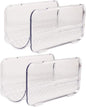 PRETYZOOM 2pcs Stackable Plastic Bottle Organizer Rack for Kitchen Cabinet Water Bottle Storage Stand Multi-Layer Design for Insulated Cups and Tumblers