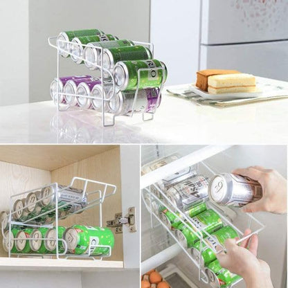 2Pcs Storage Rack - Can Dispenser - Storage Rack