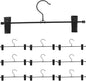 Healifty 10pcs Metal Pants Hangers Clips Heavy Duty Skirt Hangers Adjustable Clips for Pants and Skirts Rotating Hooks Sturdy Construction